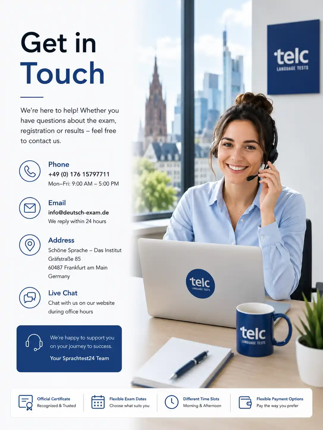 contact - telc exam support